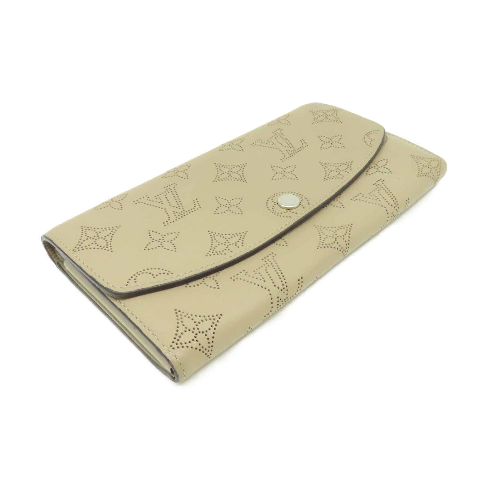 LOUIS VUITTON 【激減優惠】Mahina Portefeuille Iris Long Wallet長錢包杏色