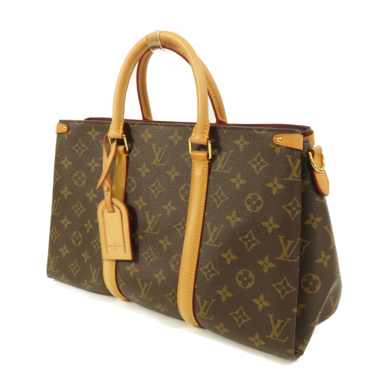 LOUIS VUITTON Monogram Soufflot MM金扣手挽肩背兩用袋
