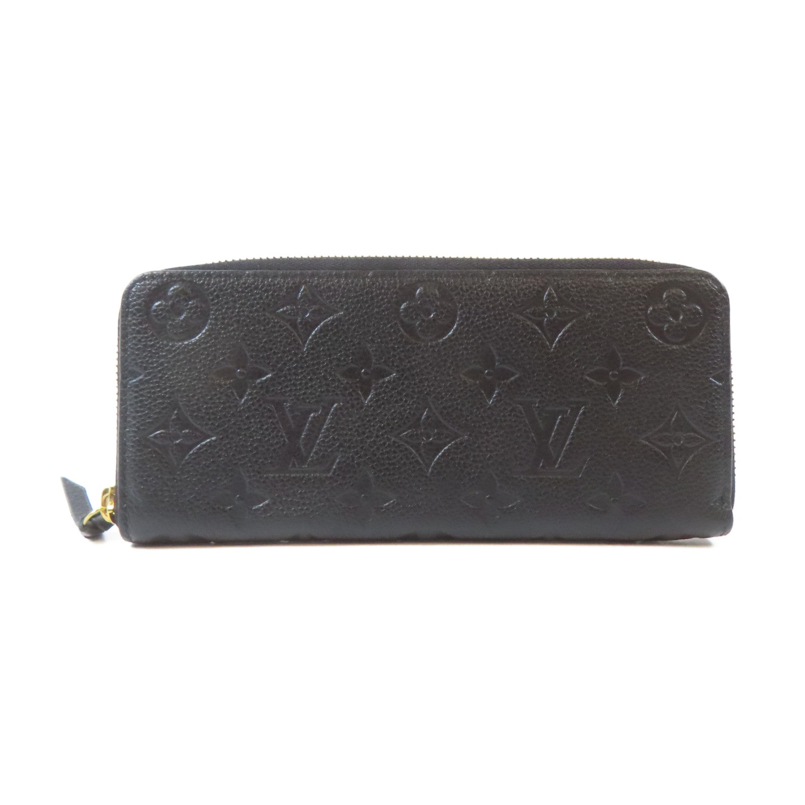 LOUIS VUITTON Monogram Empreinte Clemence Wallet金扣長錢包黑色
