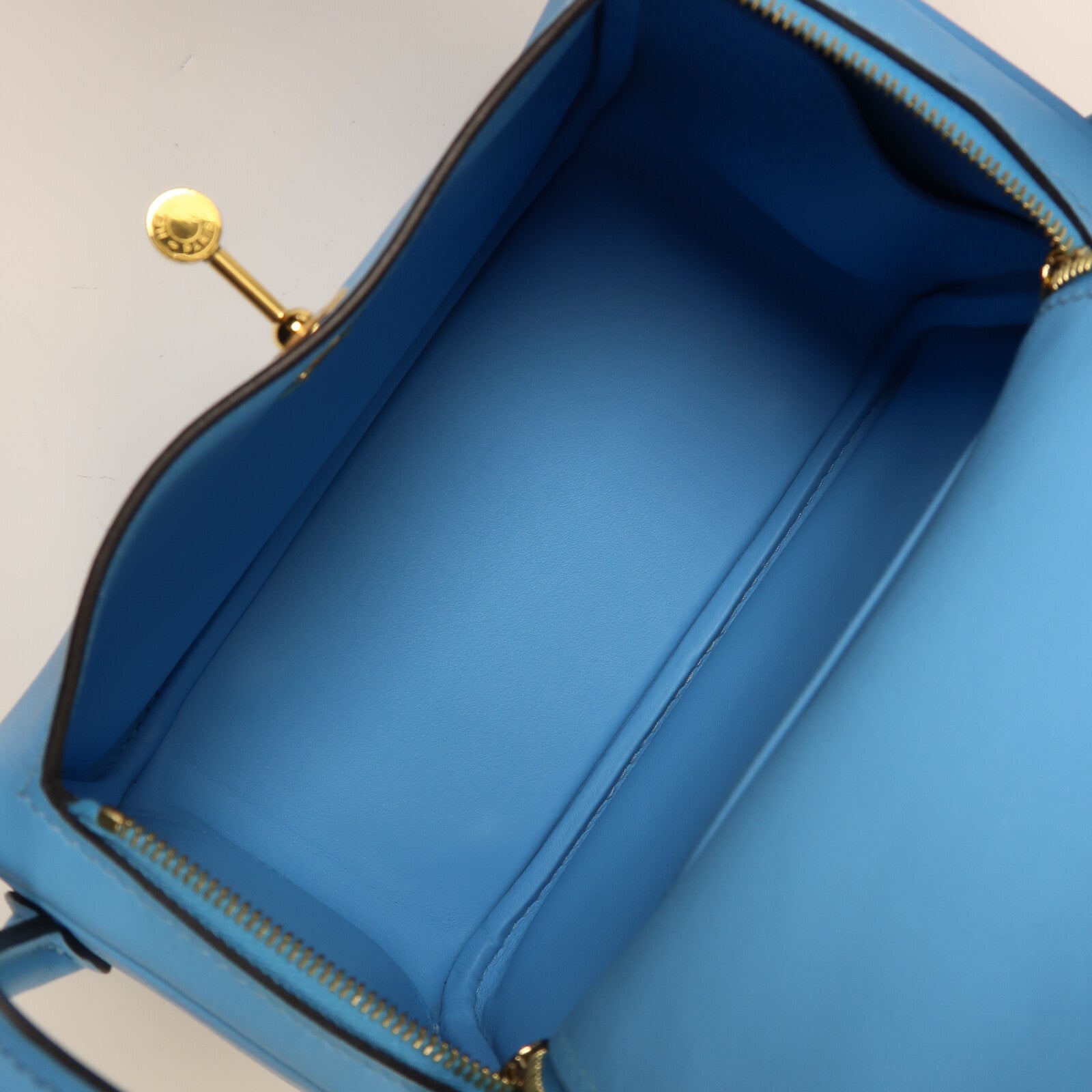 HERMES Swift皮革Mini Lindy金扣手挽肩背兩用袋