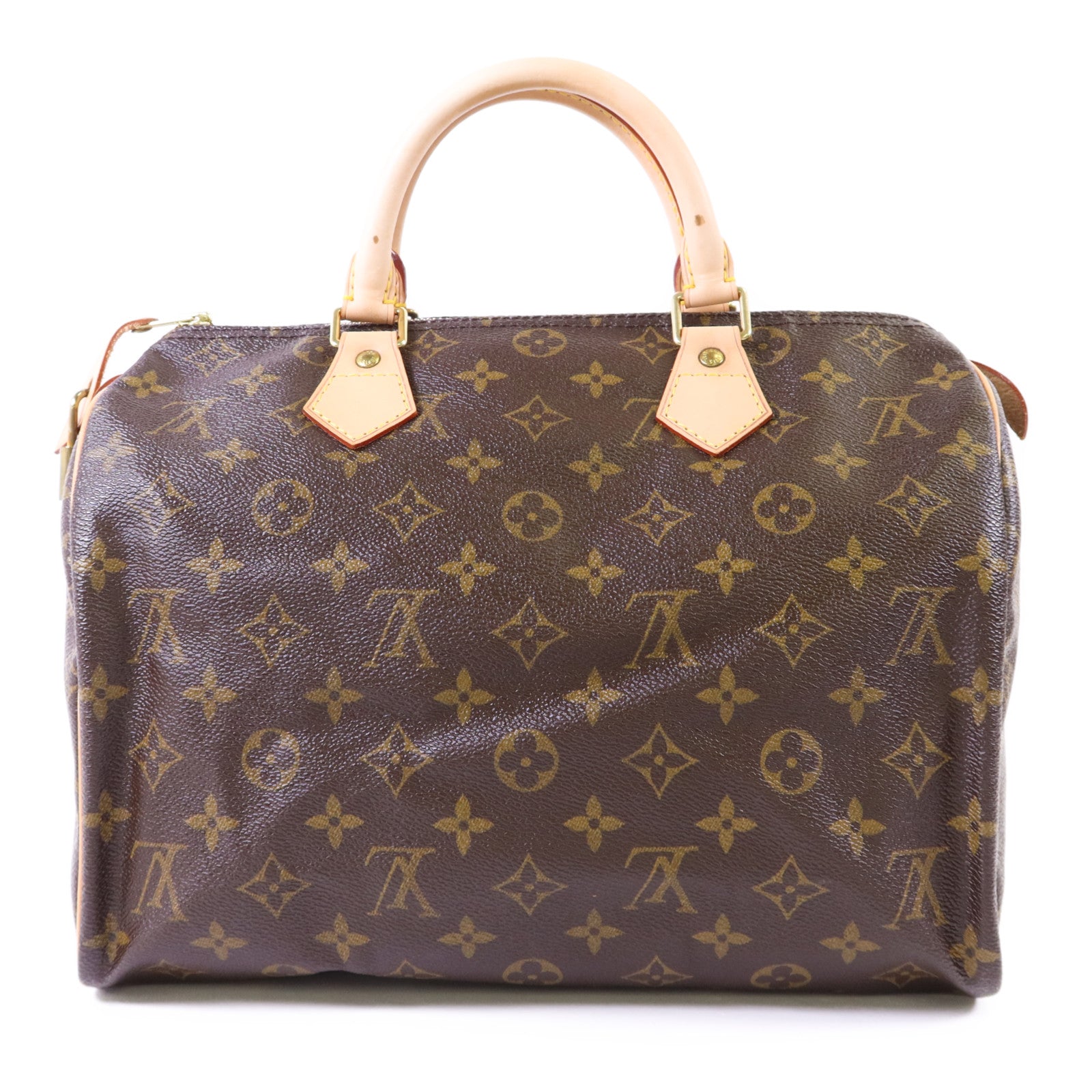 LOUIS VUITTON Monogram Speedy 30金扣手挽袋