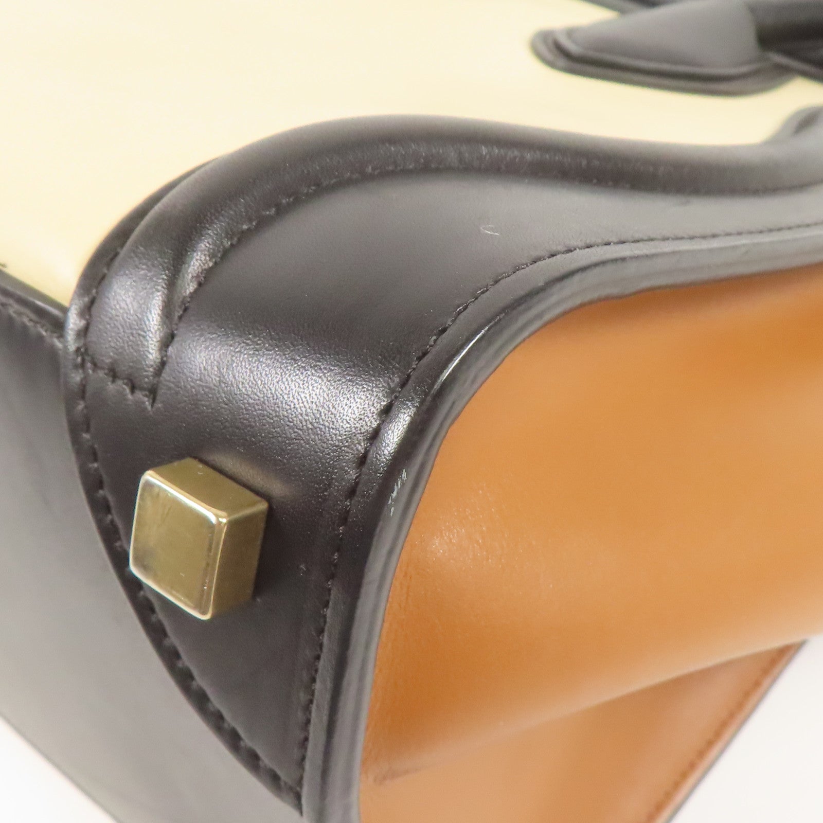 CELINE 牛皮皮革Micro Luggage金扣手挽袋
