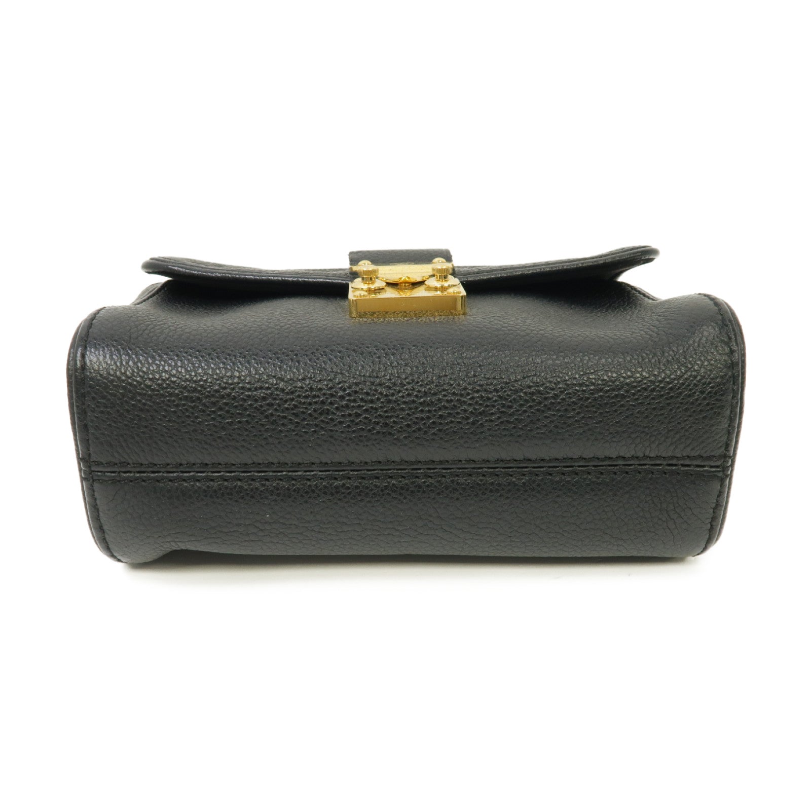 LOUIS VUITTON Monogram Empreinte Saint Germain BB金扣鏈帶肩背袋黑色