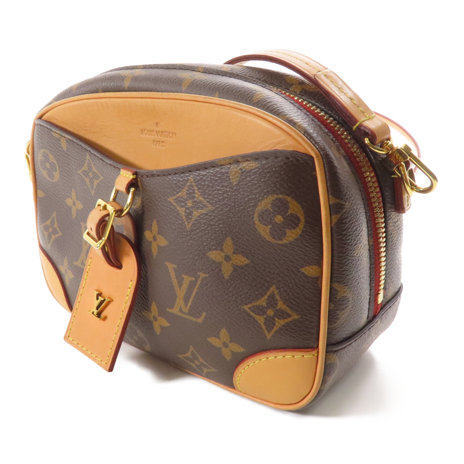LOUIS VUITTON LV GHW Deauville Mini Shoulder Bag M45528 Monogram Brown