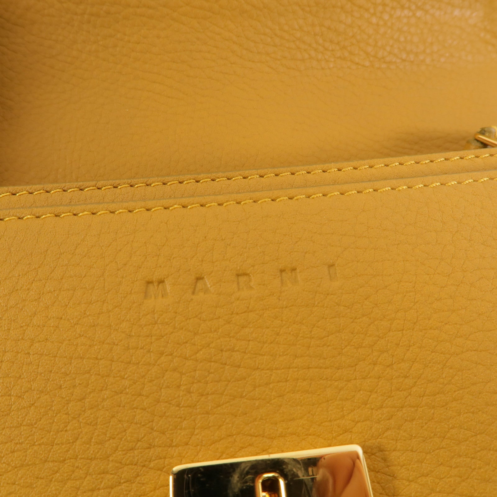 SELECTION 牛皮皮革Marni Trunk肩背袋