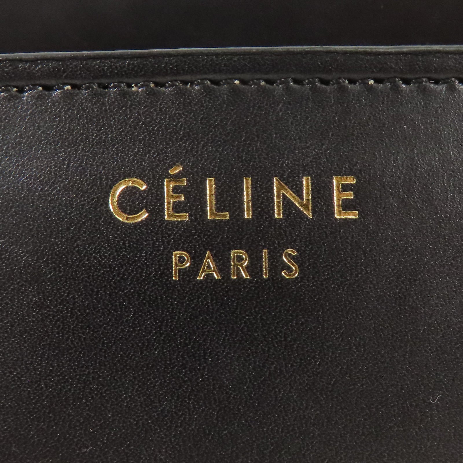 CELINE 牛皮皮革Micro Luggage金扣手挽袋