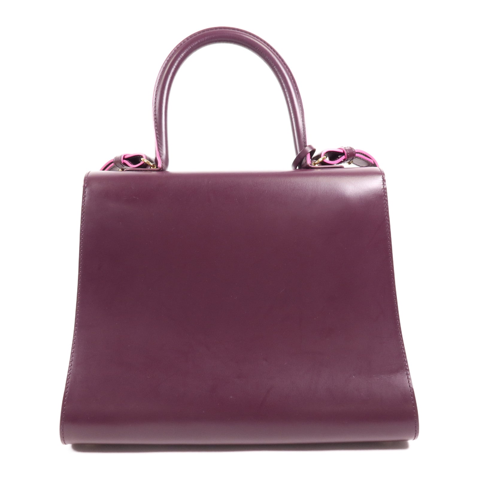 Delvaux 牛皮皮革Brillant MM金扣手挽肩背兩用袋