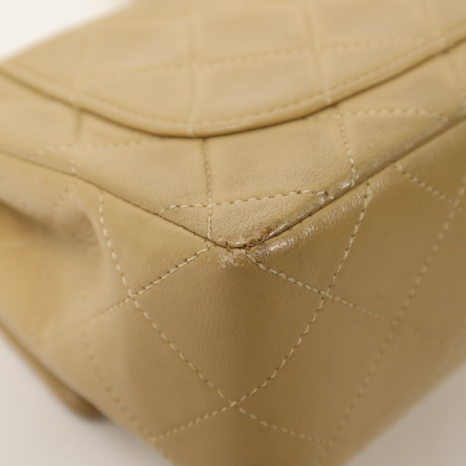 CHANEL 羊皮皮革Vintage Chain Shoulder鏈帶肩背袋