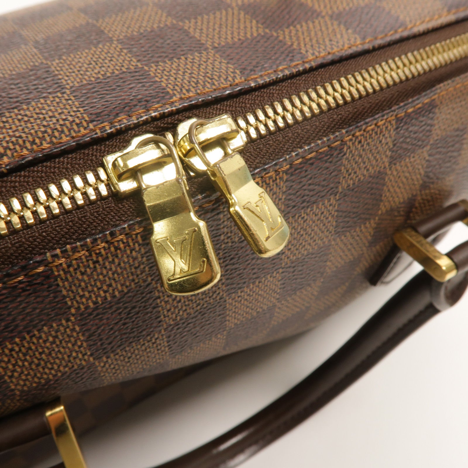 LOUIS VUITTON Damier Ribera MM金扣手挽袋