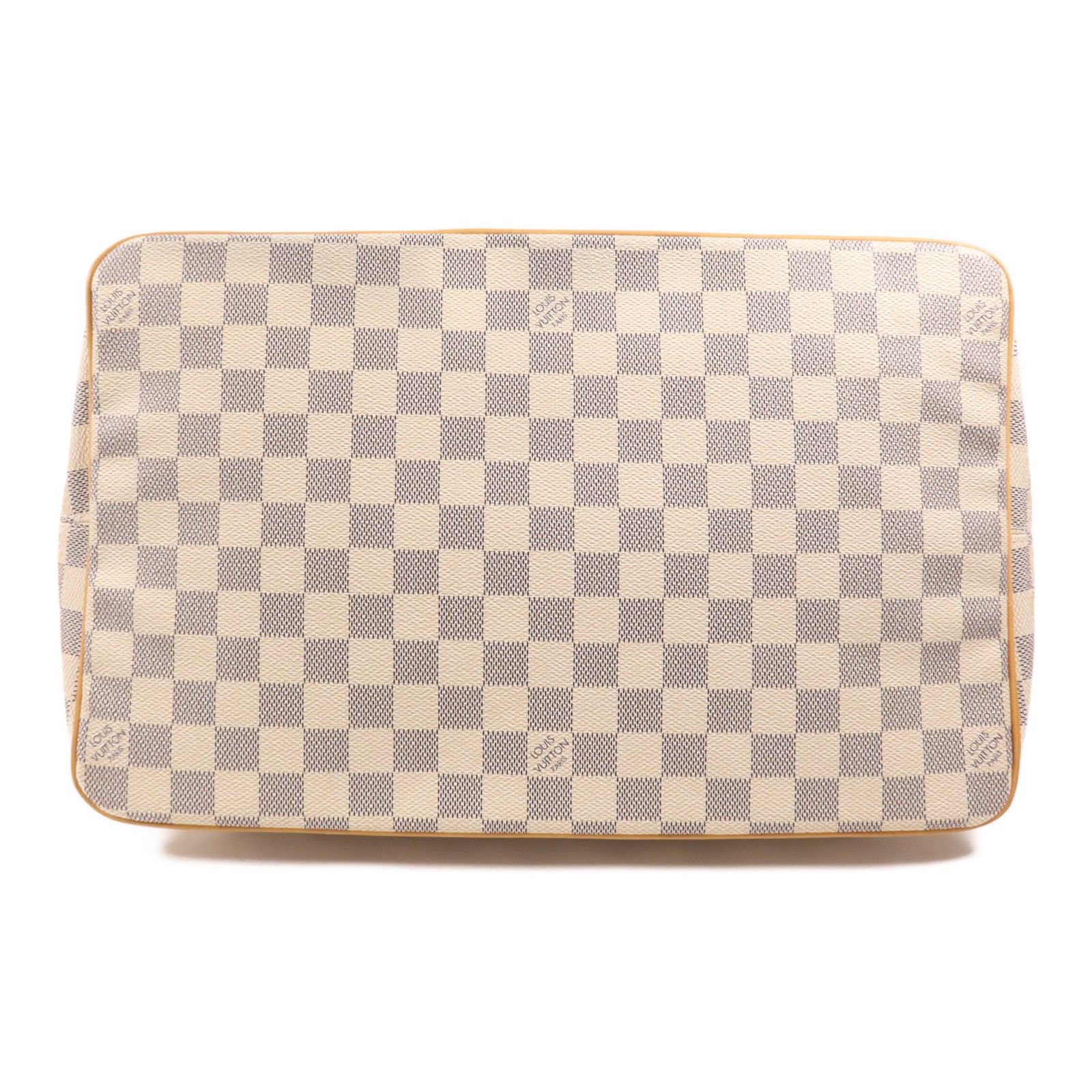 LOUIS VUITTON Damier Azur Saleya GM金扣手挽袋