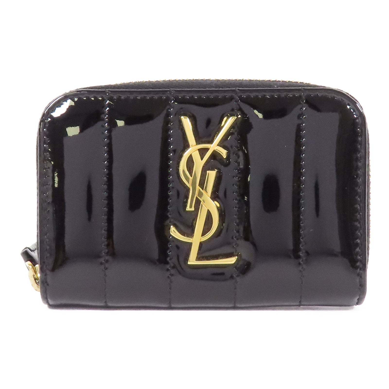 SAINT LAURENT 漆皮皮革Card Case金扣卡片套