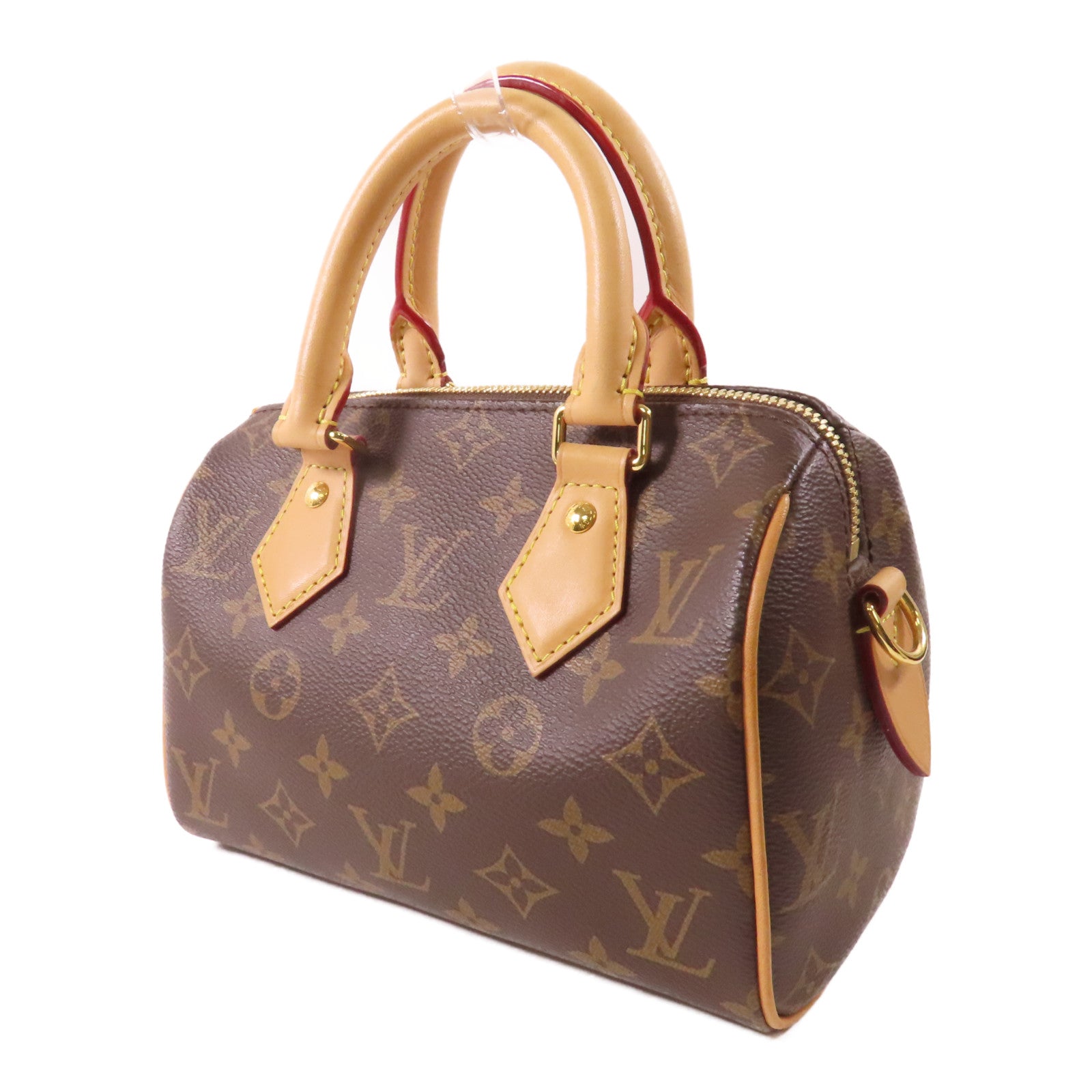 LOUIS VUITTON Monogram Speedy Bandouliere 20 Bag金扣手挽肩背兩用袋啡色
