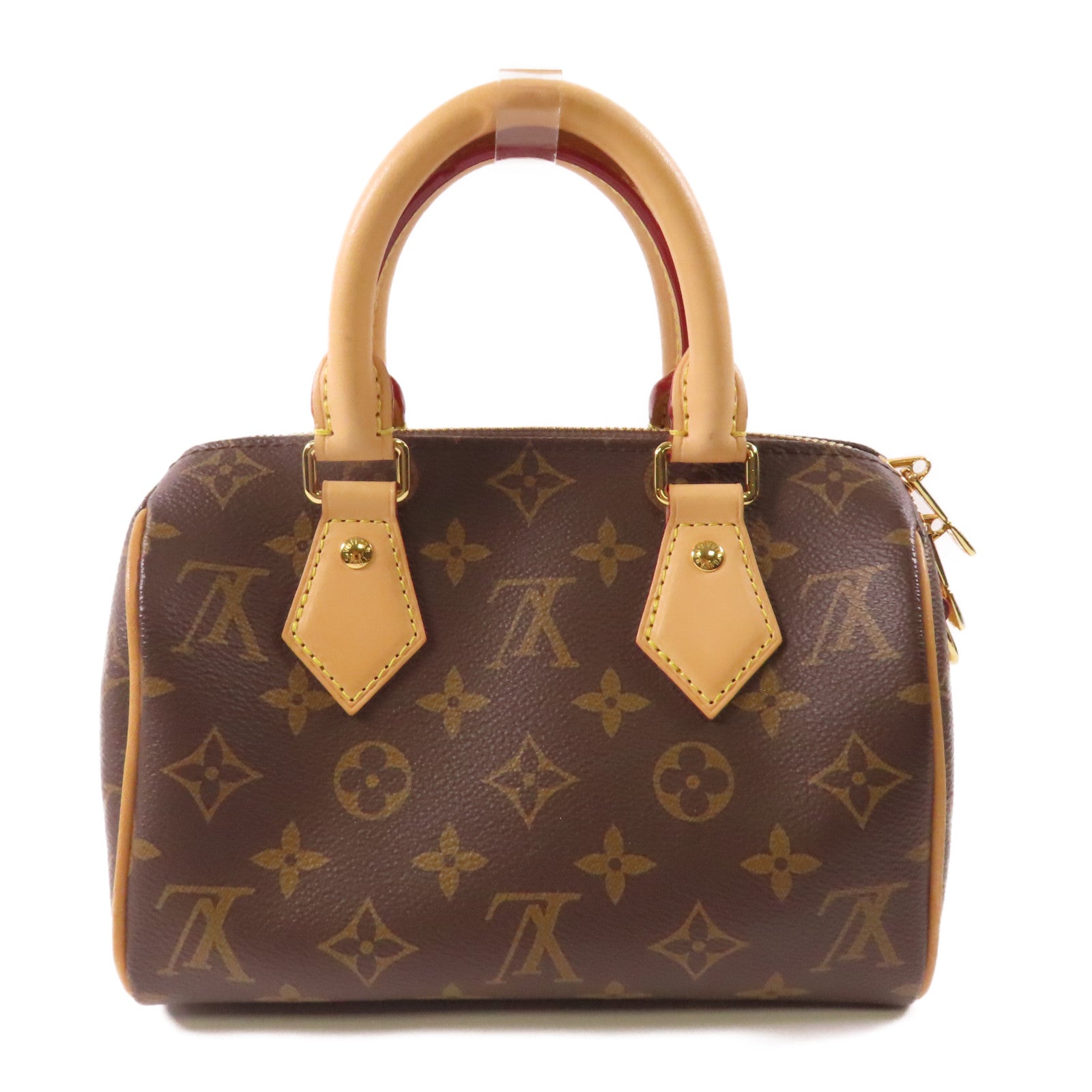 LOUIS VUITTON Monogram Speedy Bandouliere 20 Bag金扣手挽肩背兩用袋啡色
