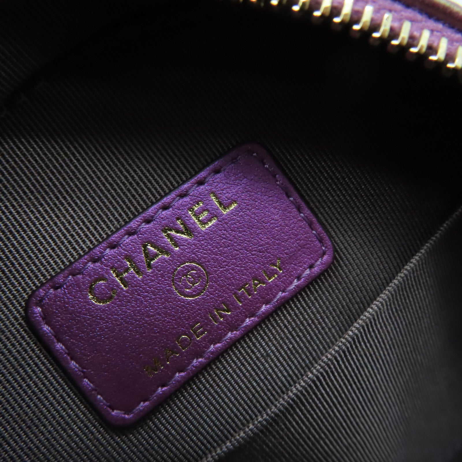 CHANEL 【激減優惠】菱格羊皮皮革Chain Shoulder Bag金扣鏈帶肩背袋紫色