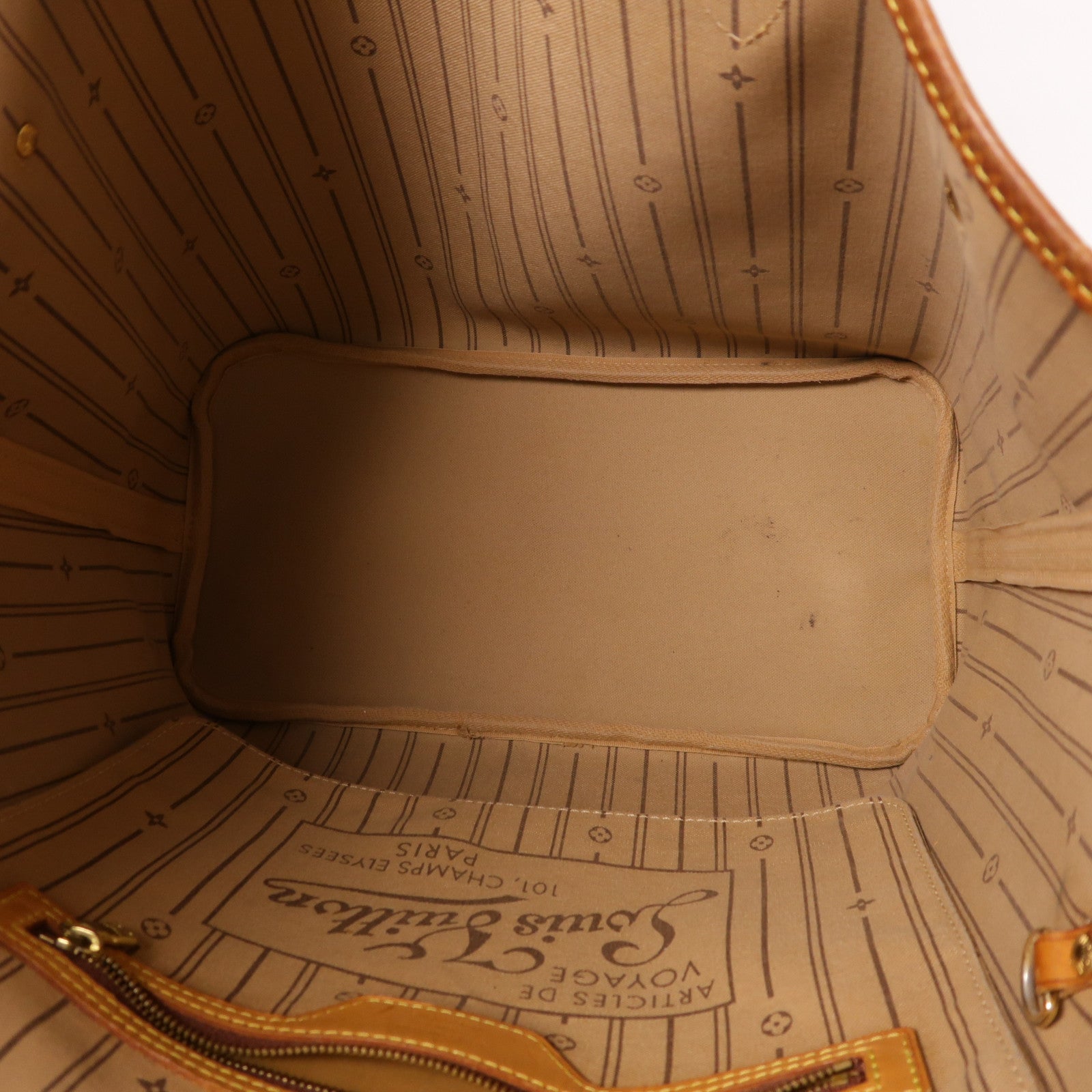 LOUIS VUITTON 【激減優惠】Monogram Neverfull MM金扣手挽袋