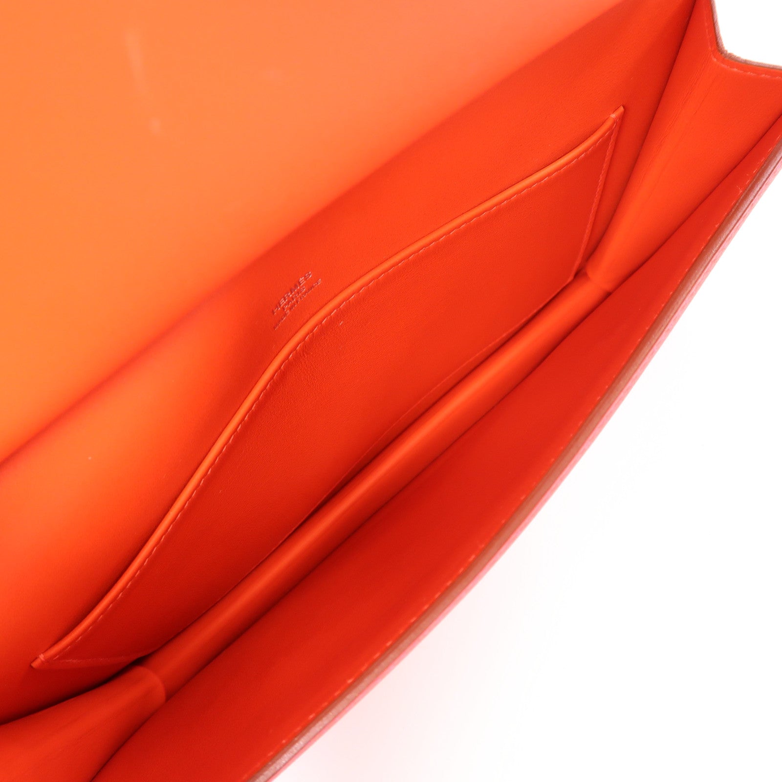 HERMES Evercolor皮革Pochette Multiplis手拿包Capucine