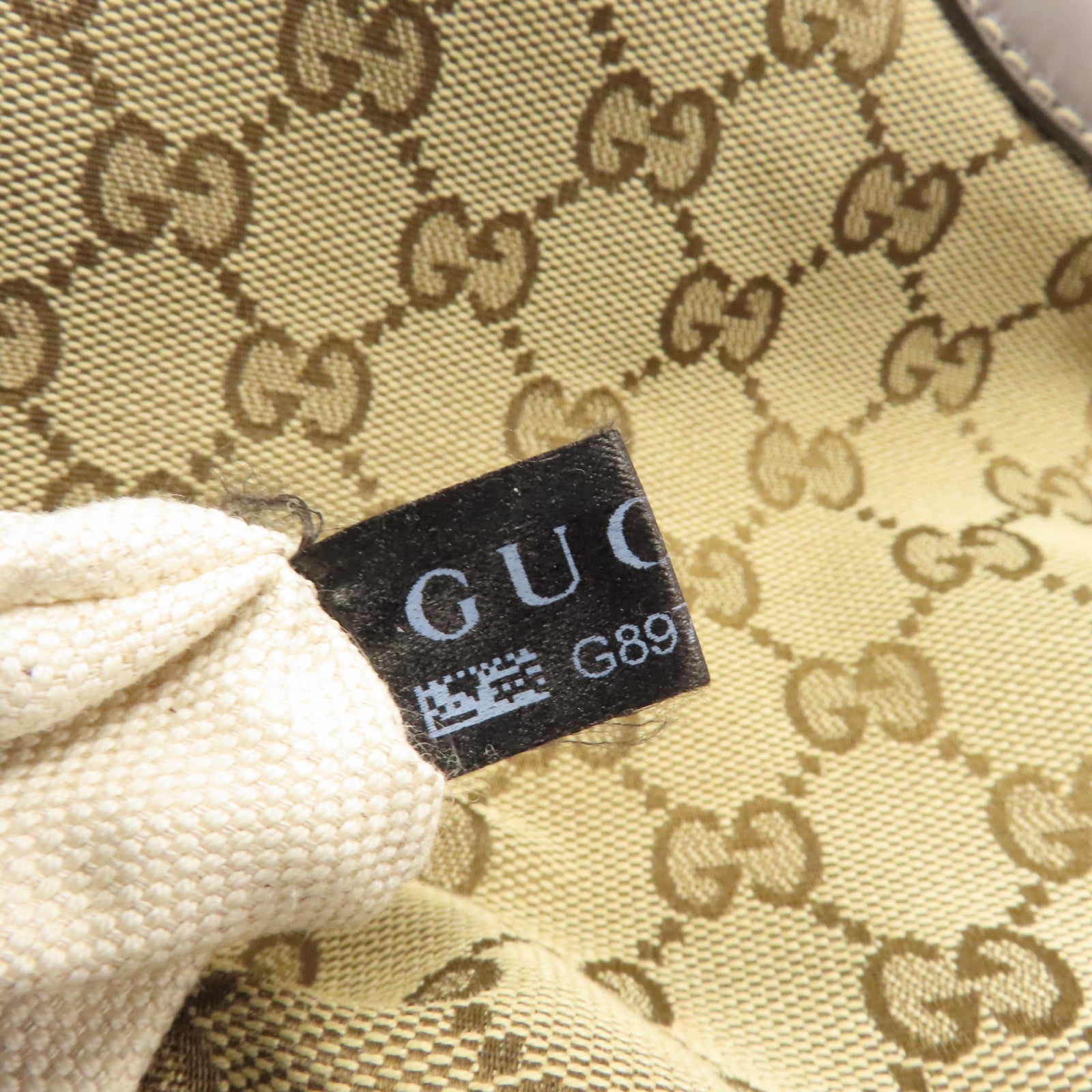 GUCCI 帆布Shoulder Bag金扣肩背袋棕色