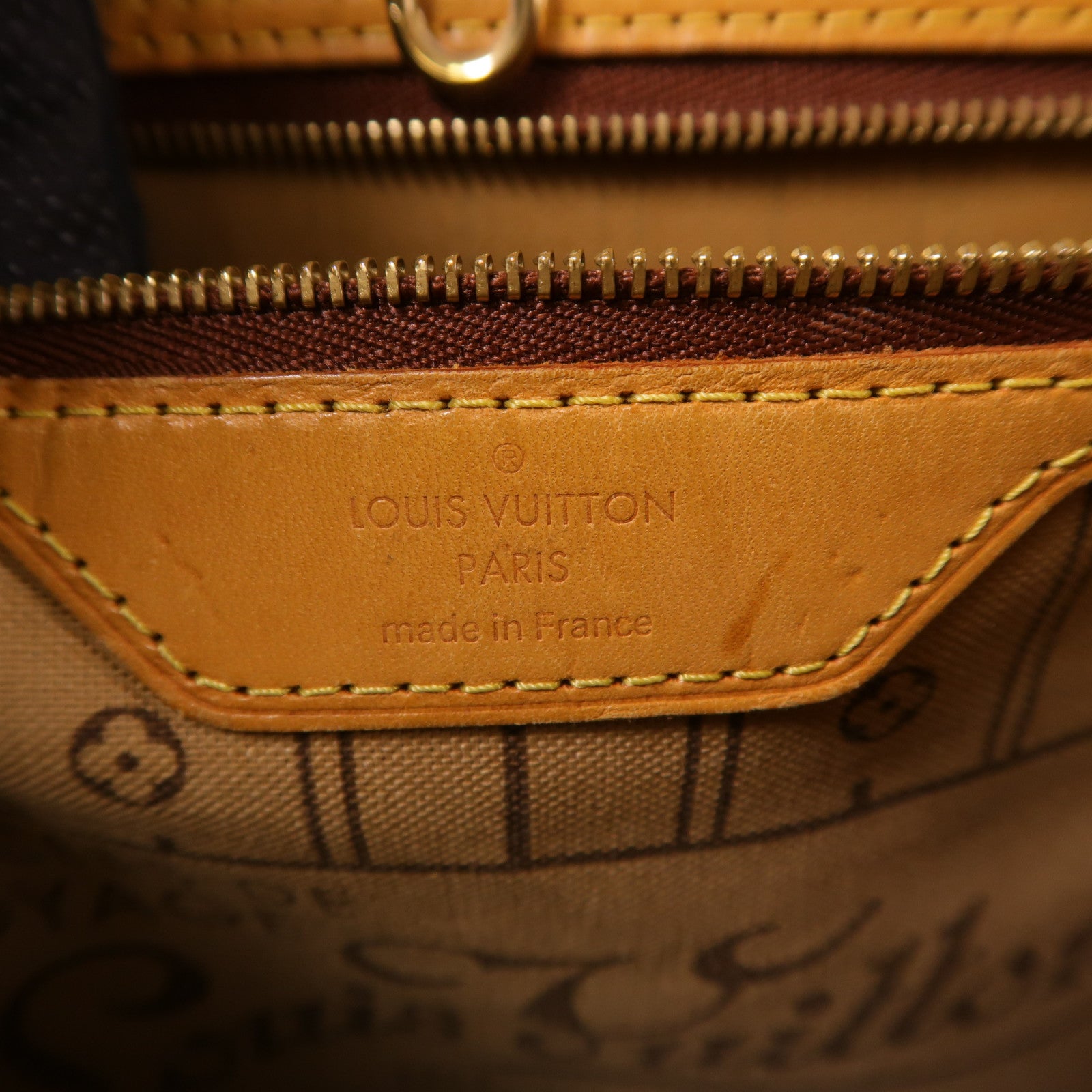 LOUIS VUITTON 【激減優惠】Monogram Neverfull MM金扣手挽袋