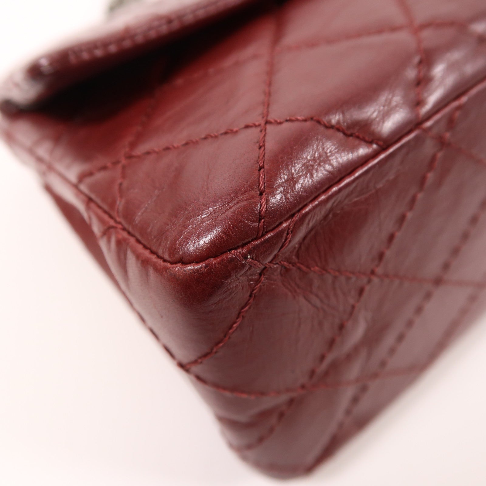 CHANEL 牛皮皮革2.55鏈帶肩背袋