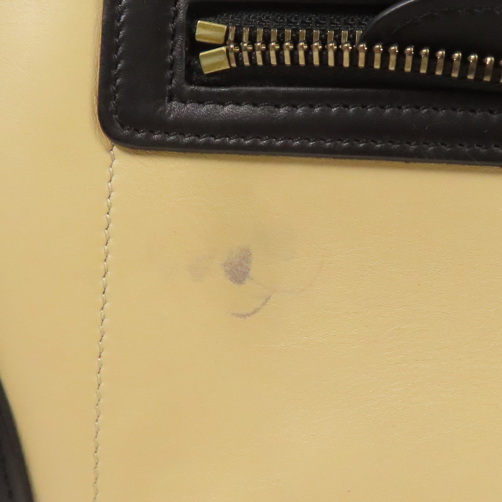 CELINE 牛皮皮革Micro Luggage金扣手挽袋