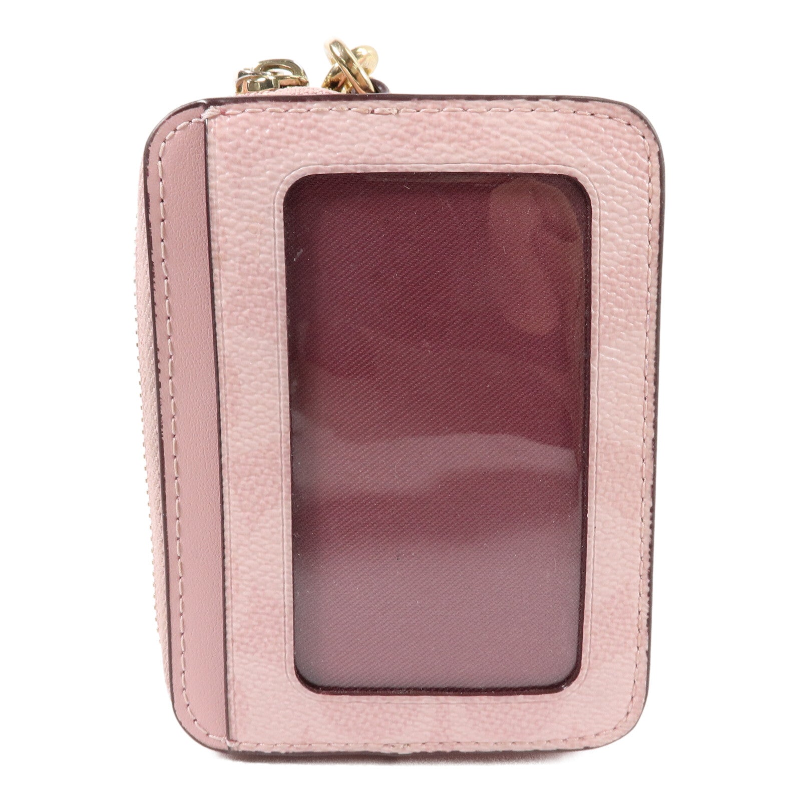 COACH 塗層帆布Zip Card Case卡片套