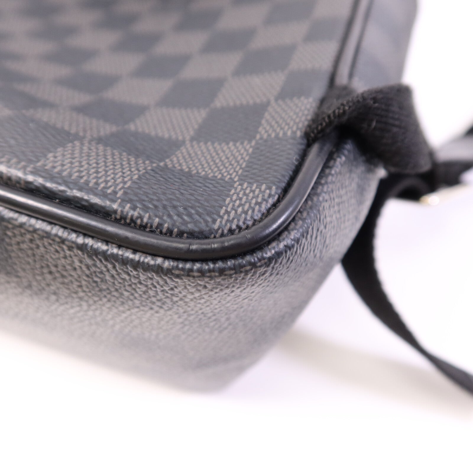 LOUIS VUITTON Damier Graphite Josh銀扣背包