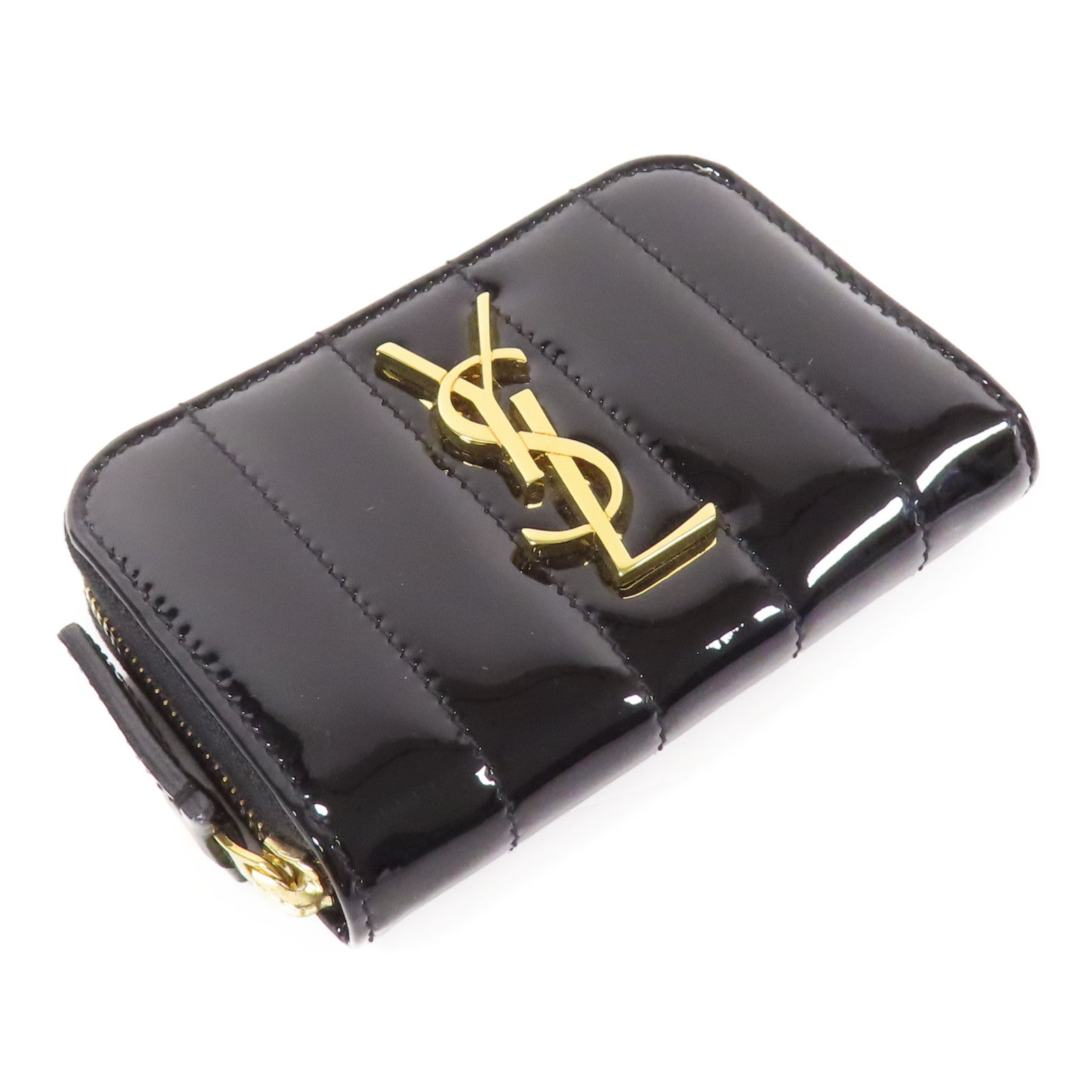 SAINT LAURENT 漆皮皮革Card Case金扣卡片套