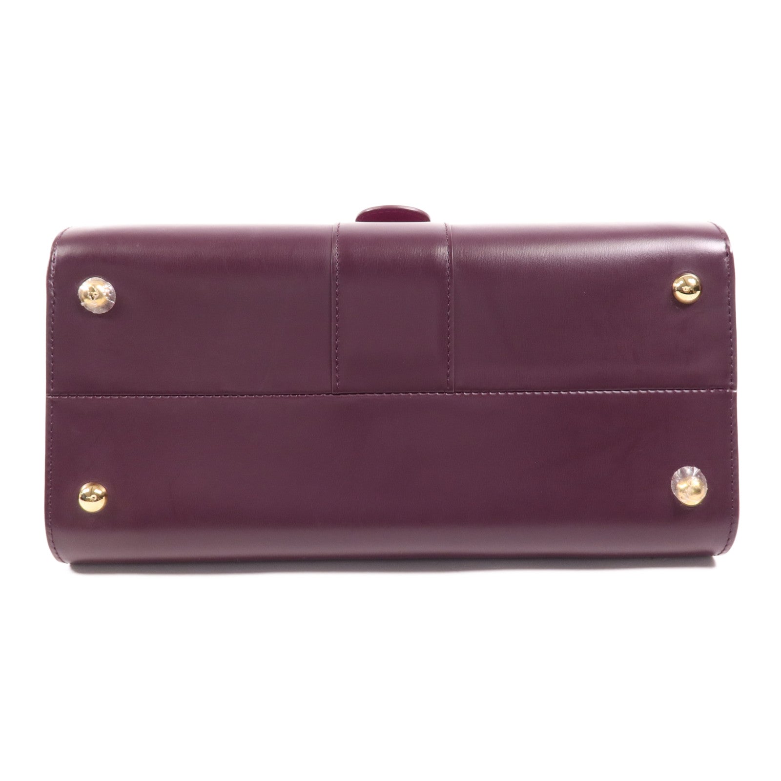 Delvaux 牛皮皮革Brillant MM金扣手挽肩背兩用袋