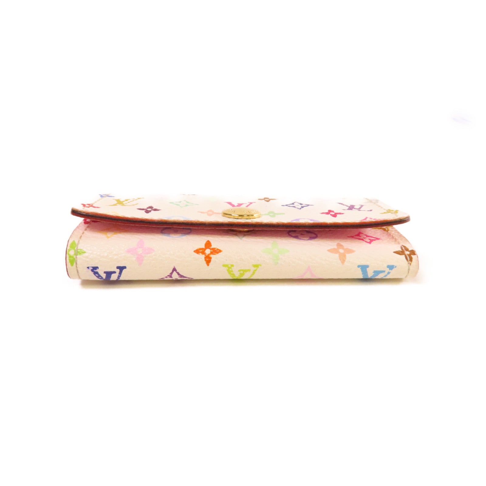 LOUIS VUITTON 【激減優惠】Monogram Multicolore Multicles 4 Key Case金扣鎖匙扣白色/彩色