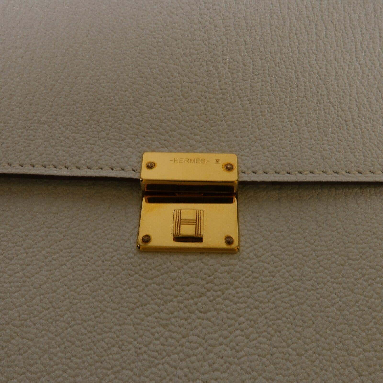 HERMES Chevre皮革Clic 16肩背袋Bleu Brume
