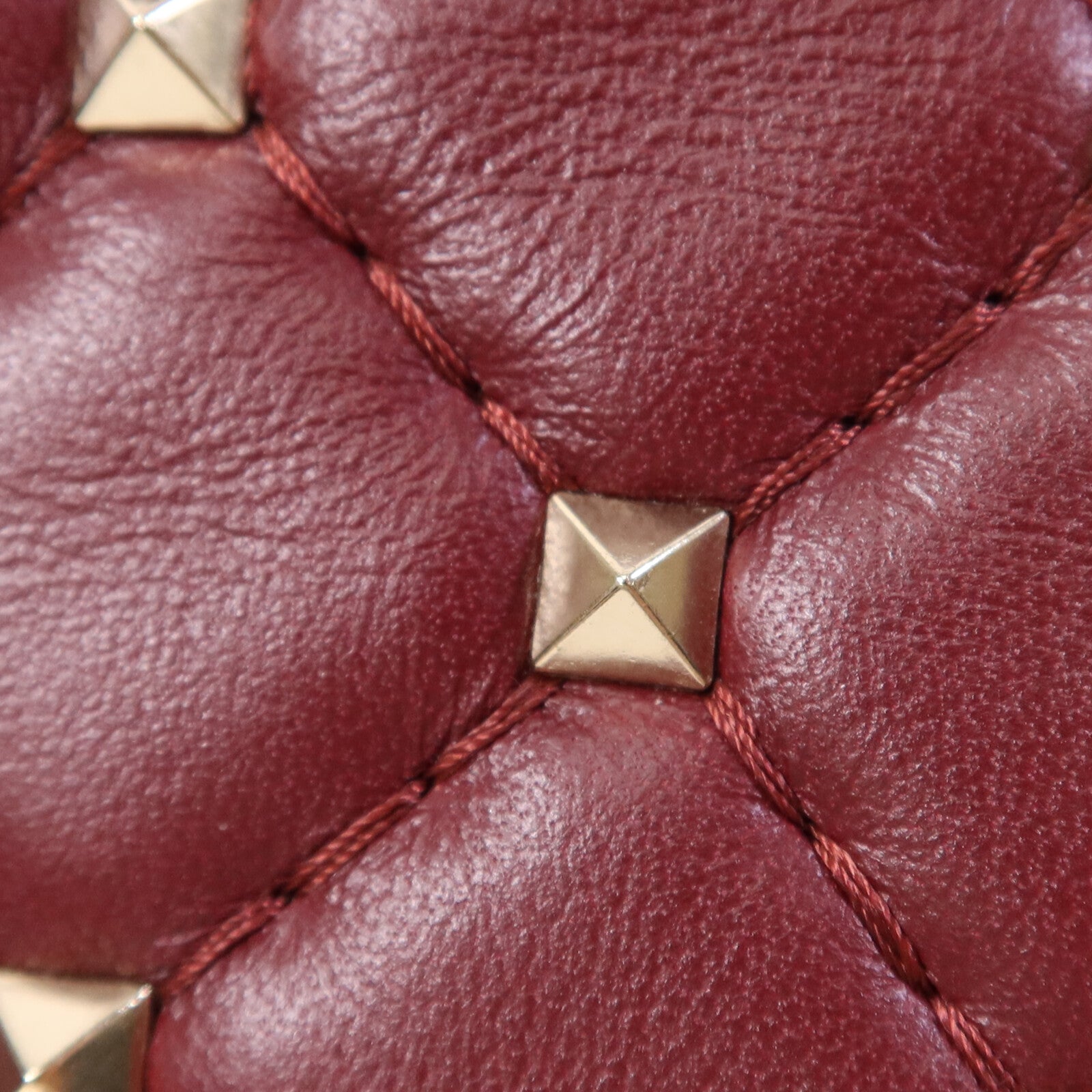 Valentino 羊皮皮革Rockstud Spike金扣鏈帶手挽肩背兩用袋