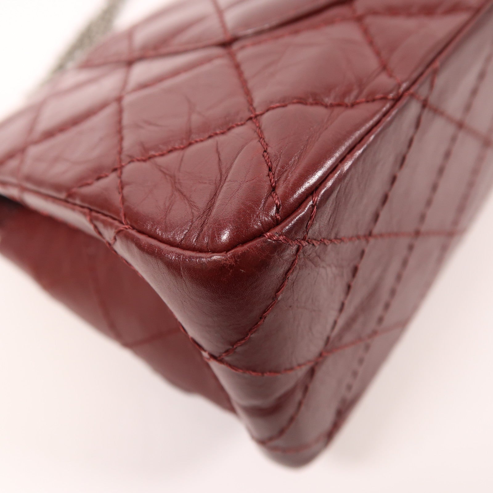 CHANEL 牛皮皮革2.55鏈帶肩背袋