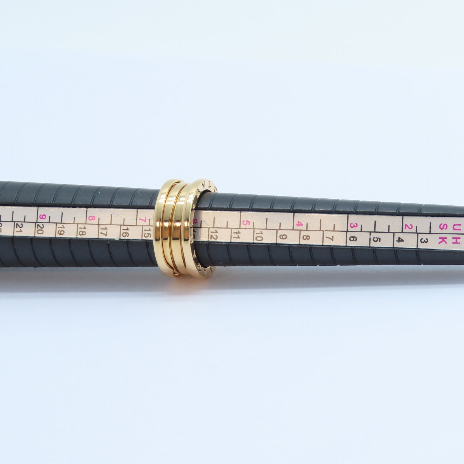 BVLGARI 18K玫瑰金B-zero1 3 Band Ring戒指Bvlgari#53/US#6.25
