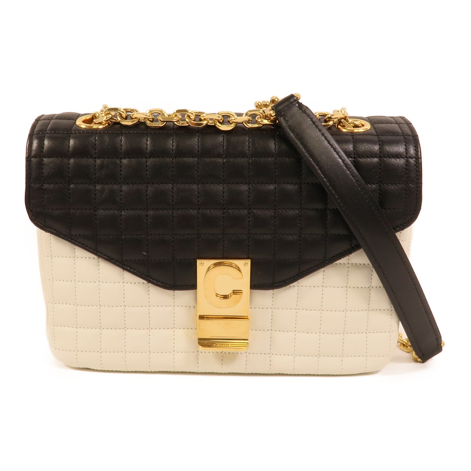 CELINE 牛皮皮革C Bag肩背袋