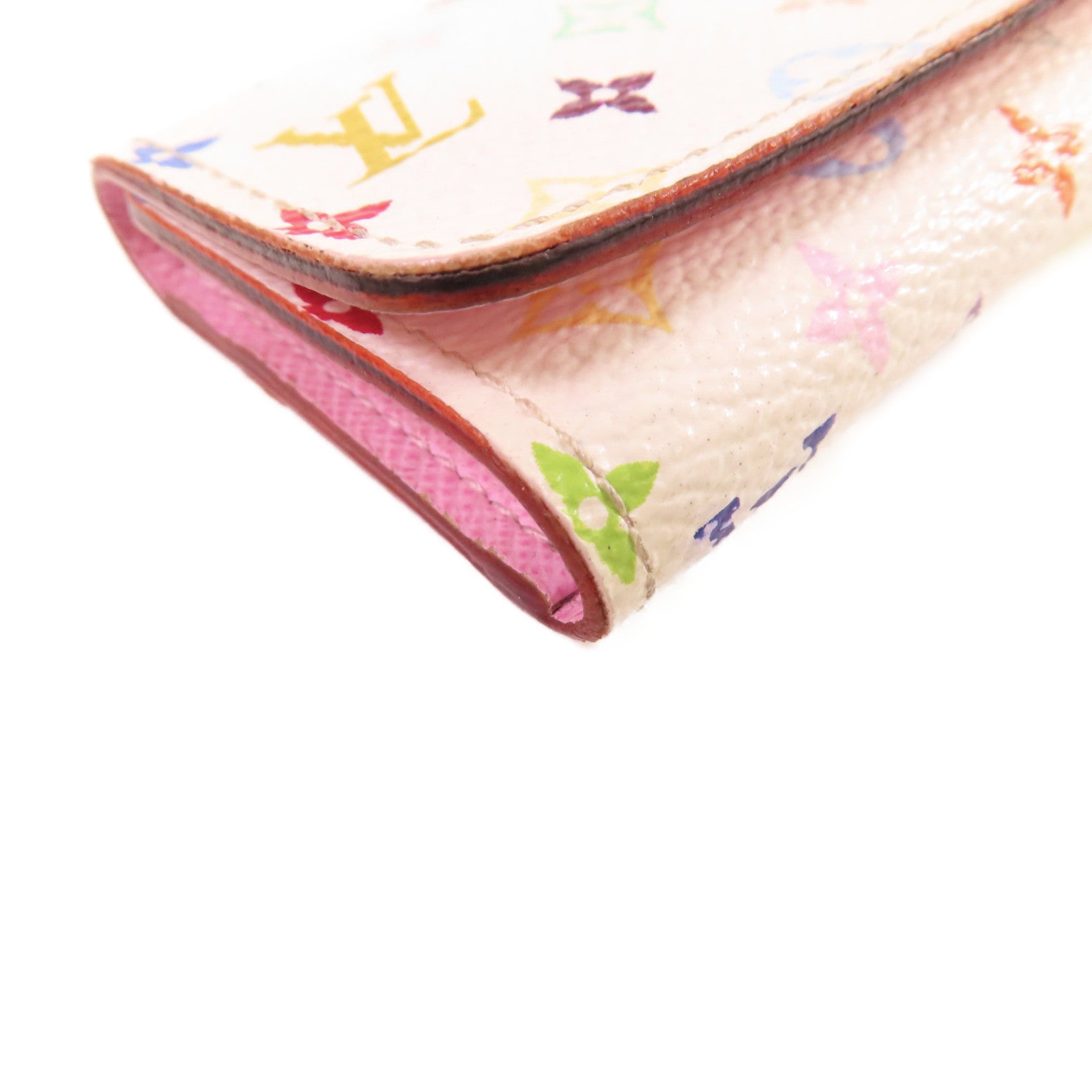 LOUIS VUITTON 【激減優惠】Monogram Multicolore Multicles 4 Key Case金扣鎖匙扣白色/彩色