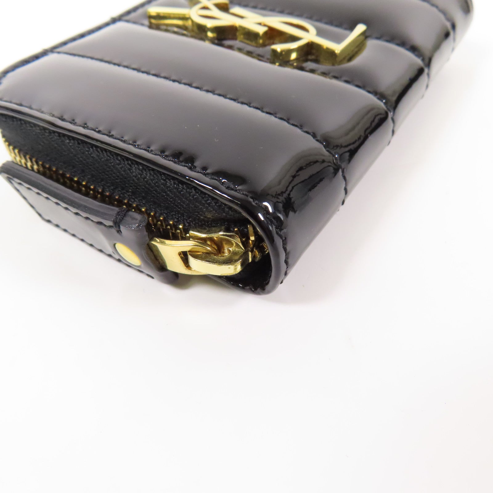 SAINT LAURENT 漆皮皮革Card Case金扣卡片套