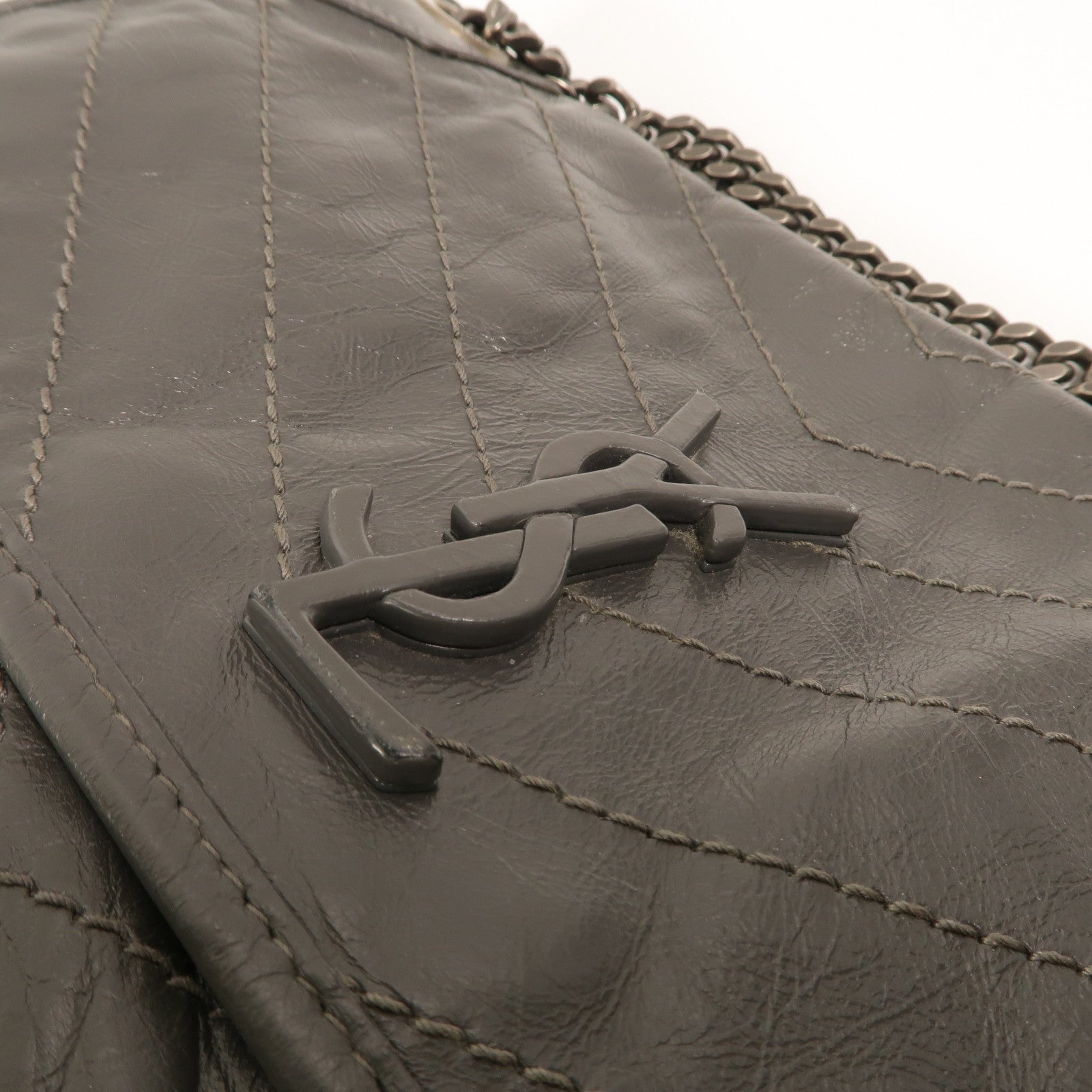 SAINT LAURENT 牛皮皮革Niki Medium Bag鏈帶肩背袋