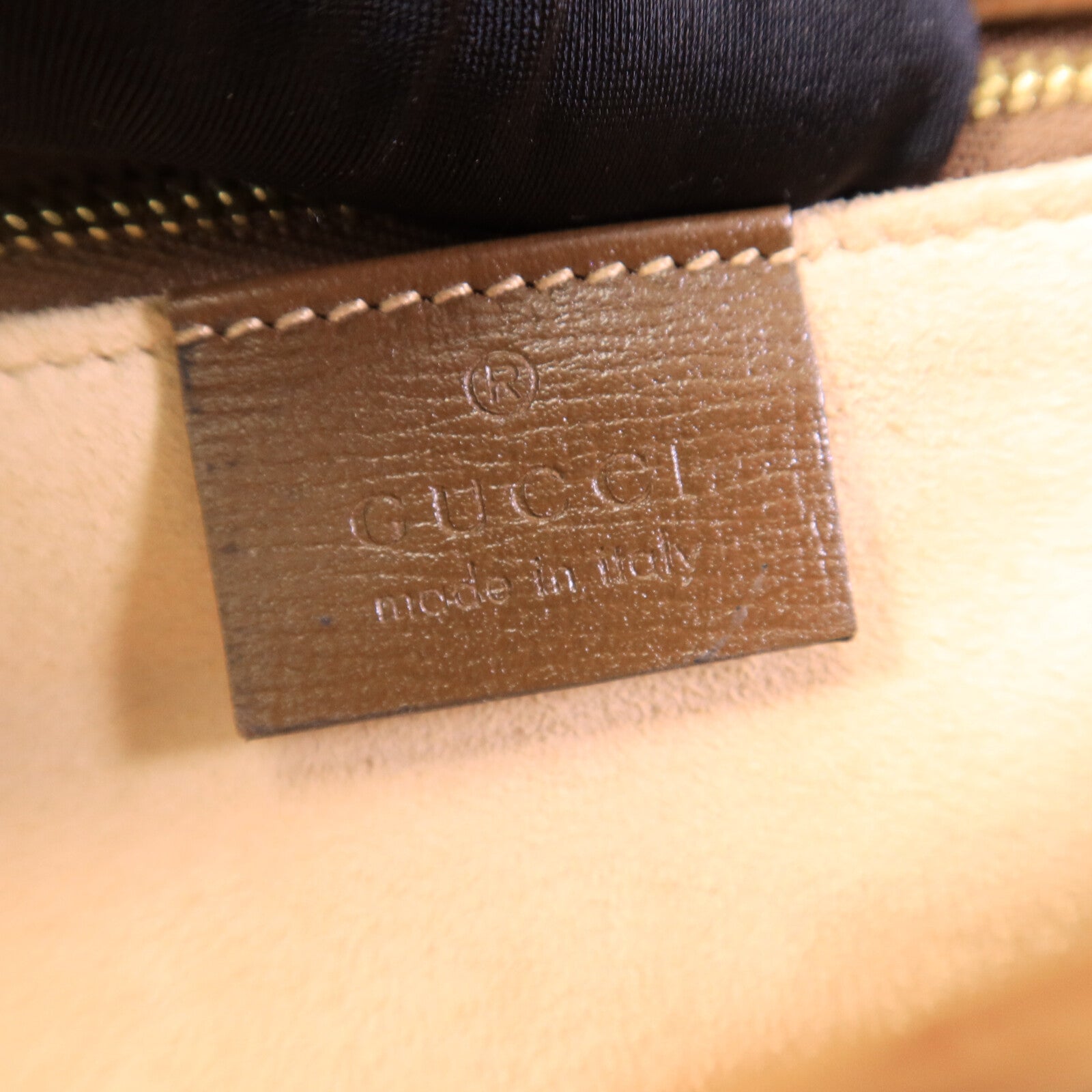 GUCCI 皮革/塗層帆布Horsebit 1955肩背袋