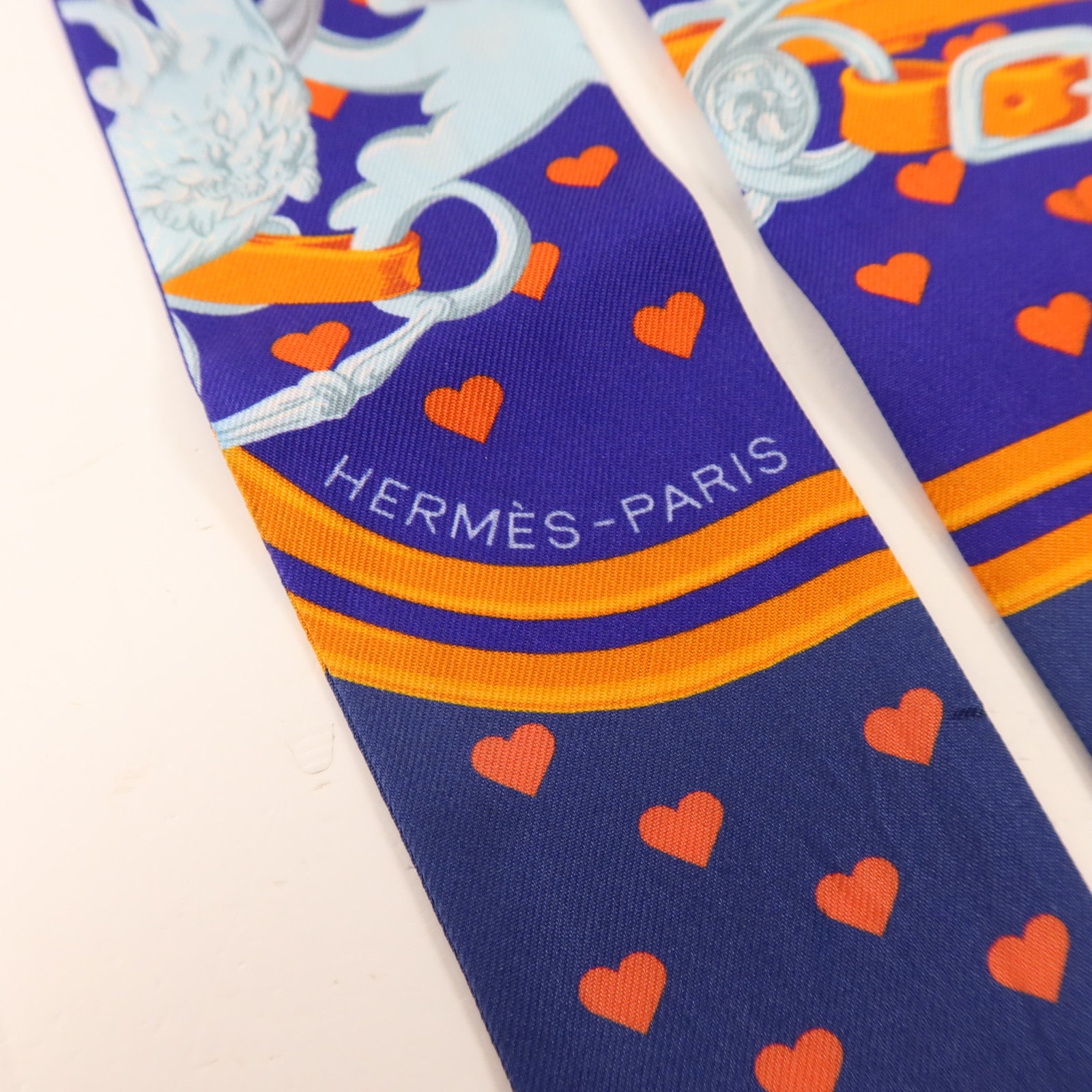 HERMES 絲質Twilly絲巾