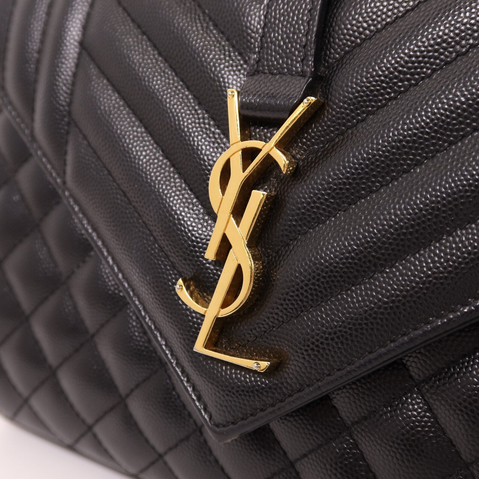 SAINT LAURENT 牛皮皮革Envelop Medium金扣鏈帶肩背袋