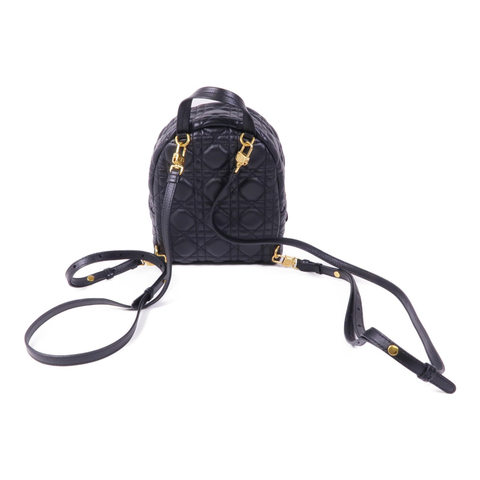 Dior 羊皮皮革Backpack金扣背包