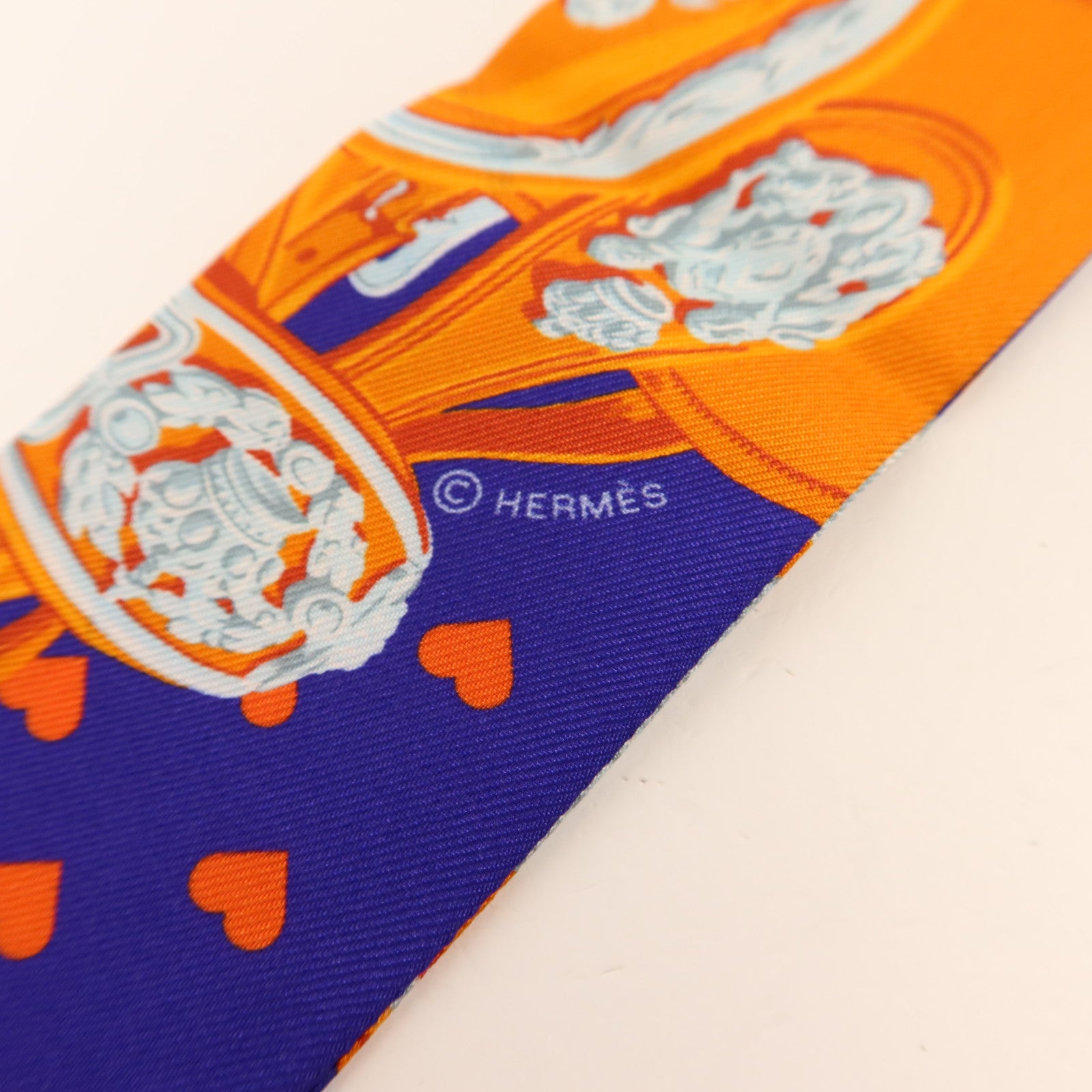 HERMES 絲質Twilly絲巾
