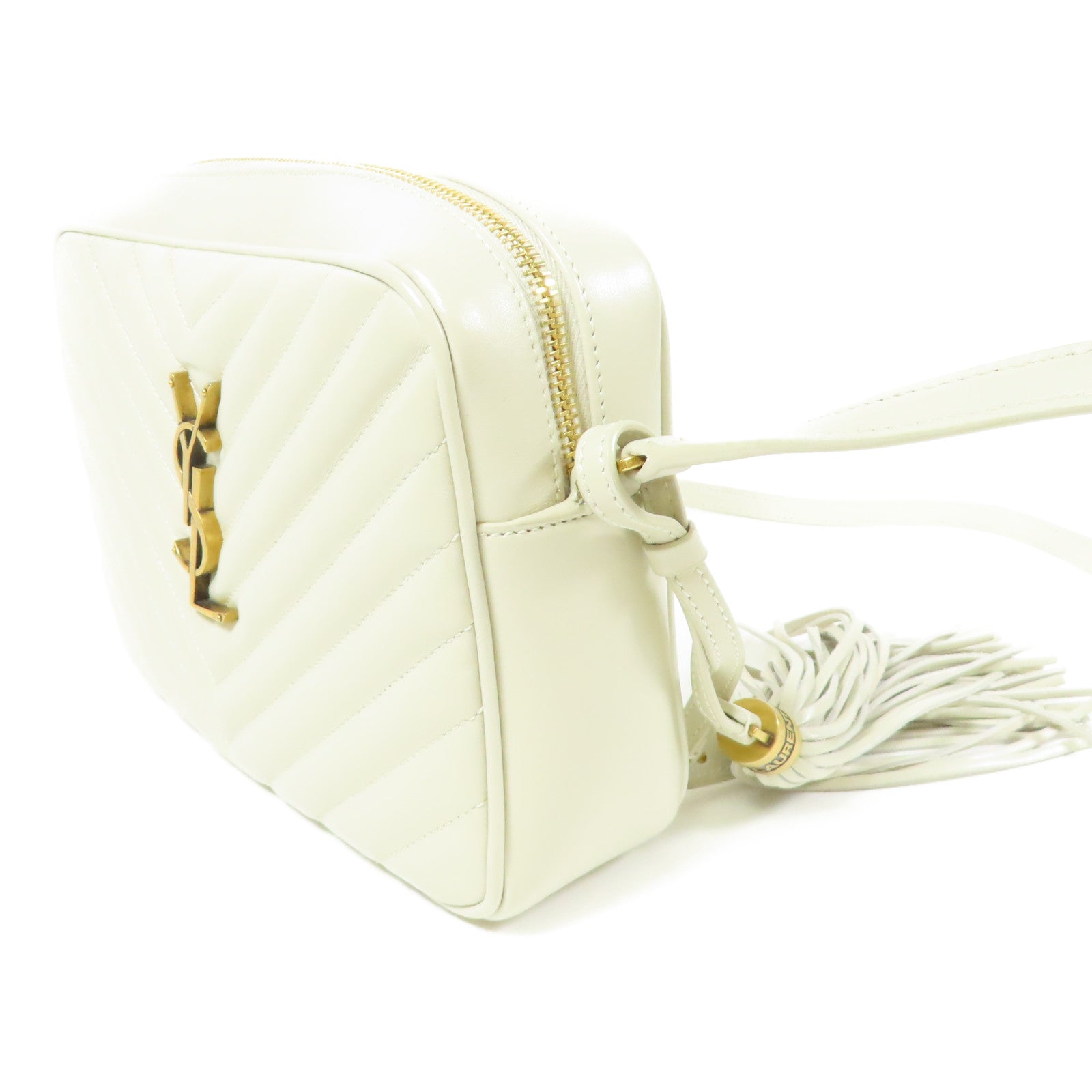 SAINT LAURENT 牛皮皮革Lou Camera金扣肩背袋
