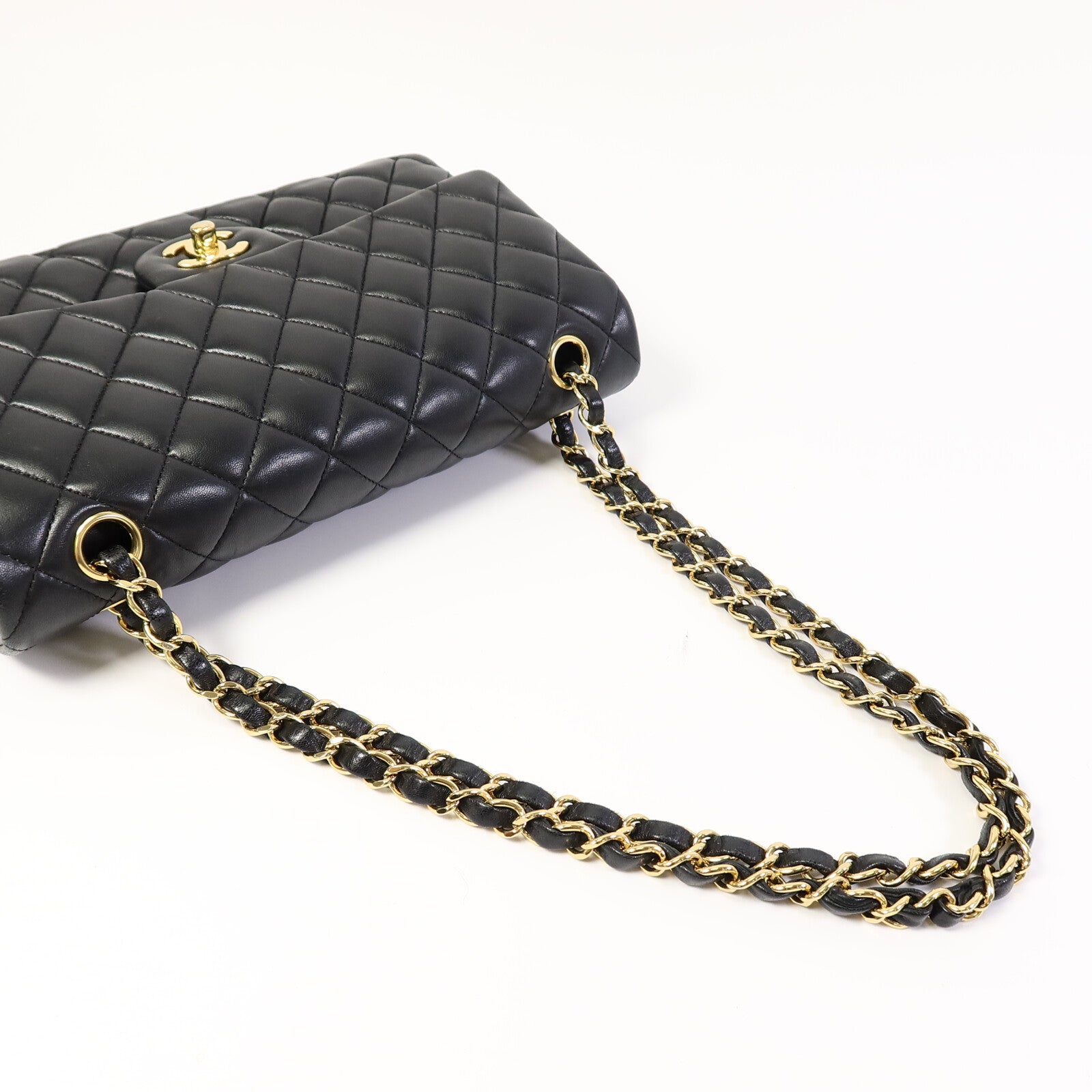 CHANEL 羊皮皮革Classic 25鏈帶手挽肩背兩用袋