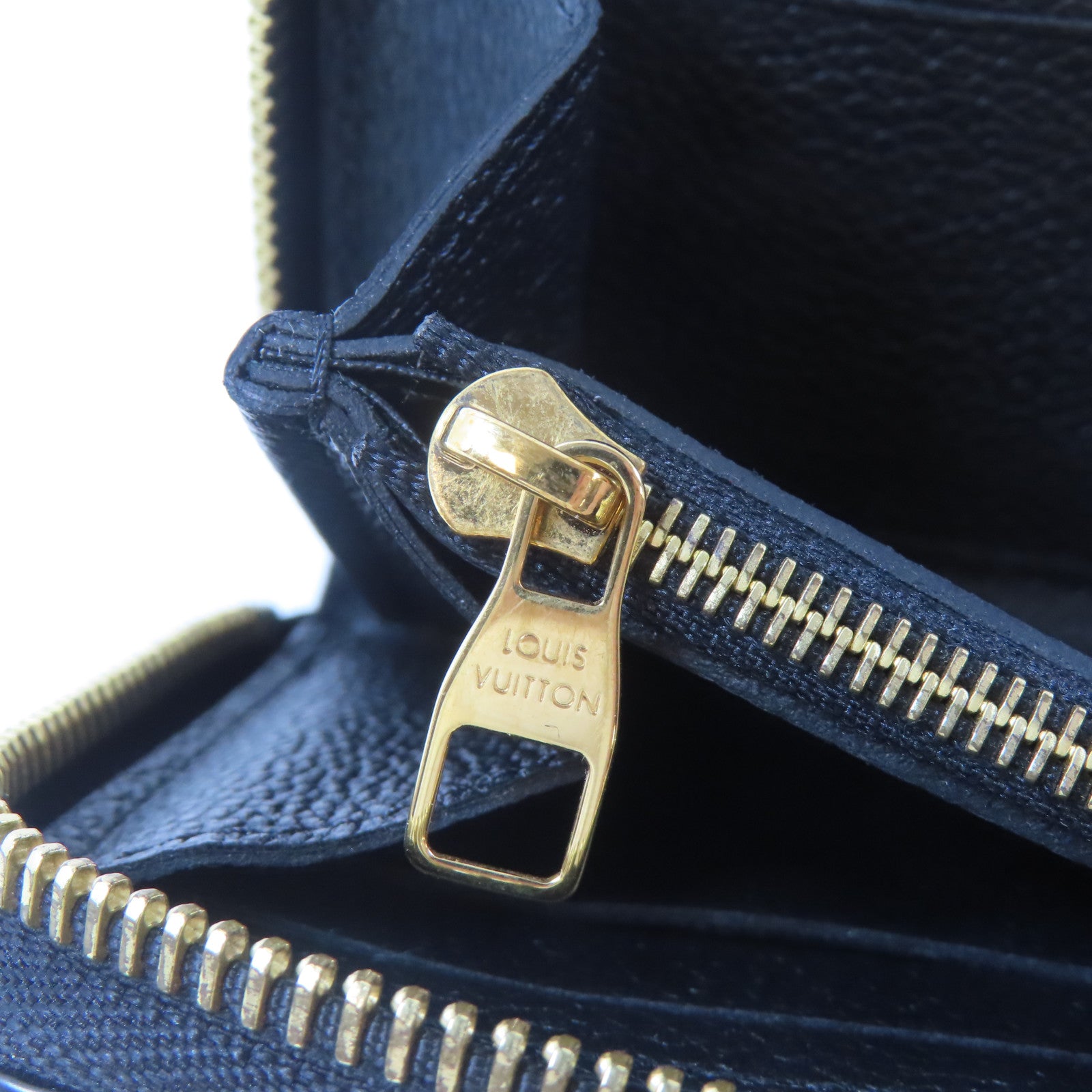 LOUIS VUITTON Monogram Empreinte Clemence Wallet金扣長錢包黑色