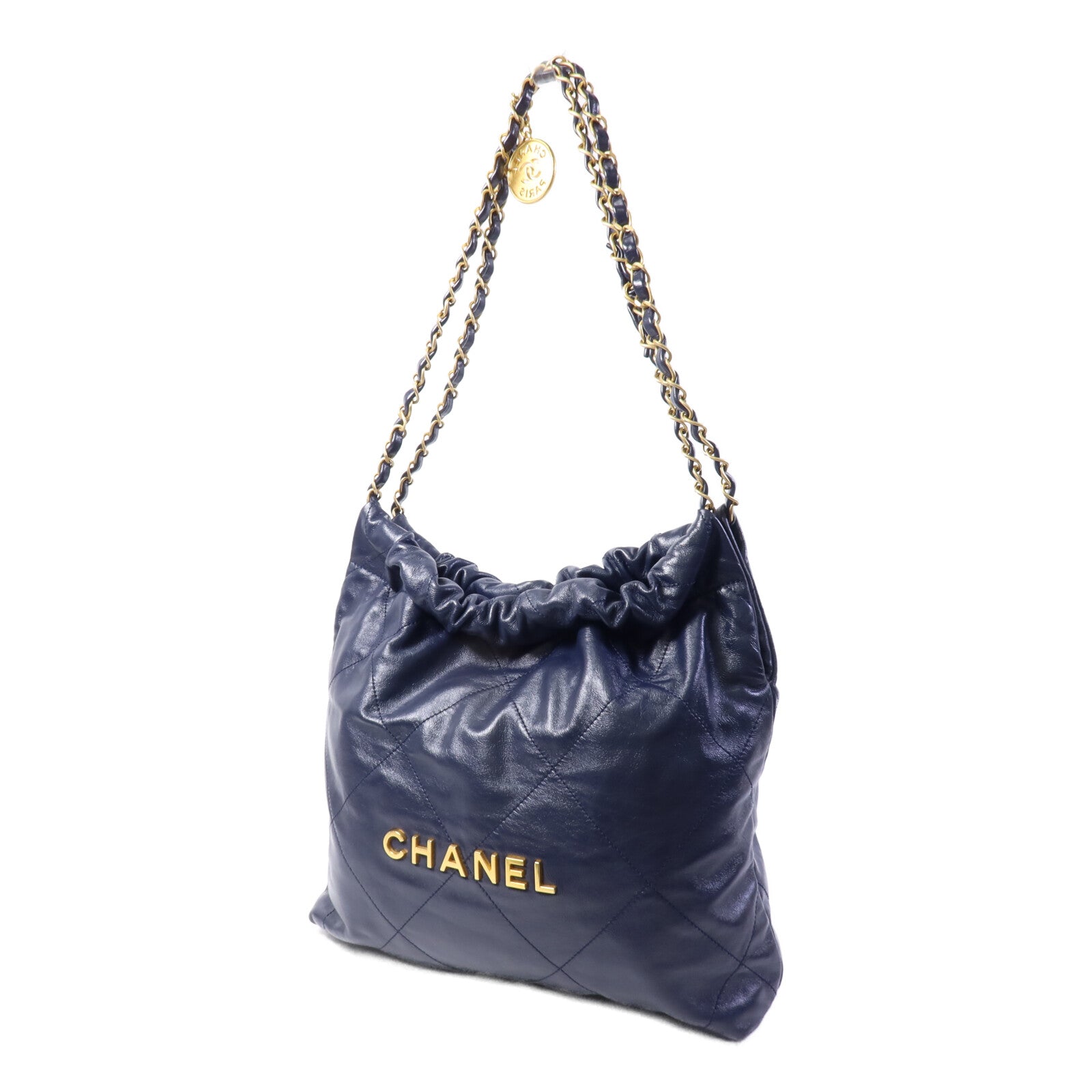 CHANEL 牛皮皮革C22 Medium鏈帶肩背袋