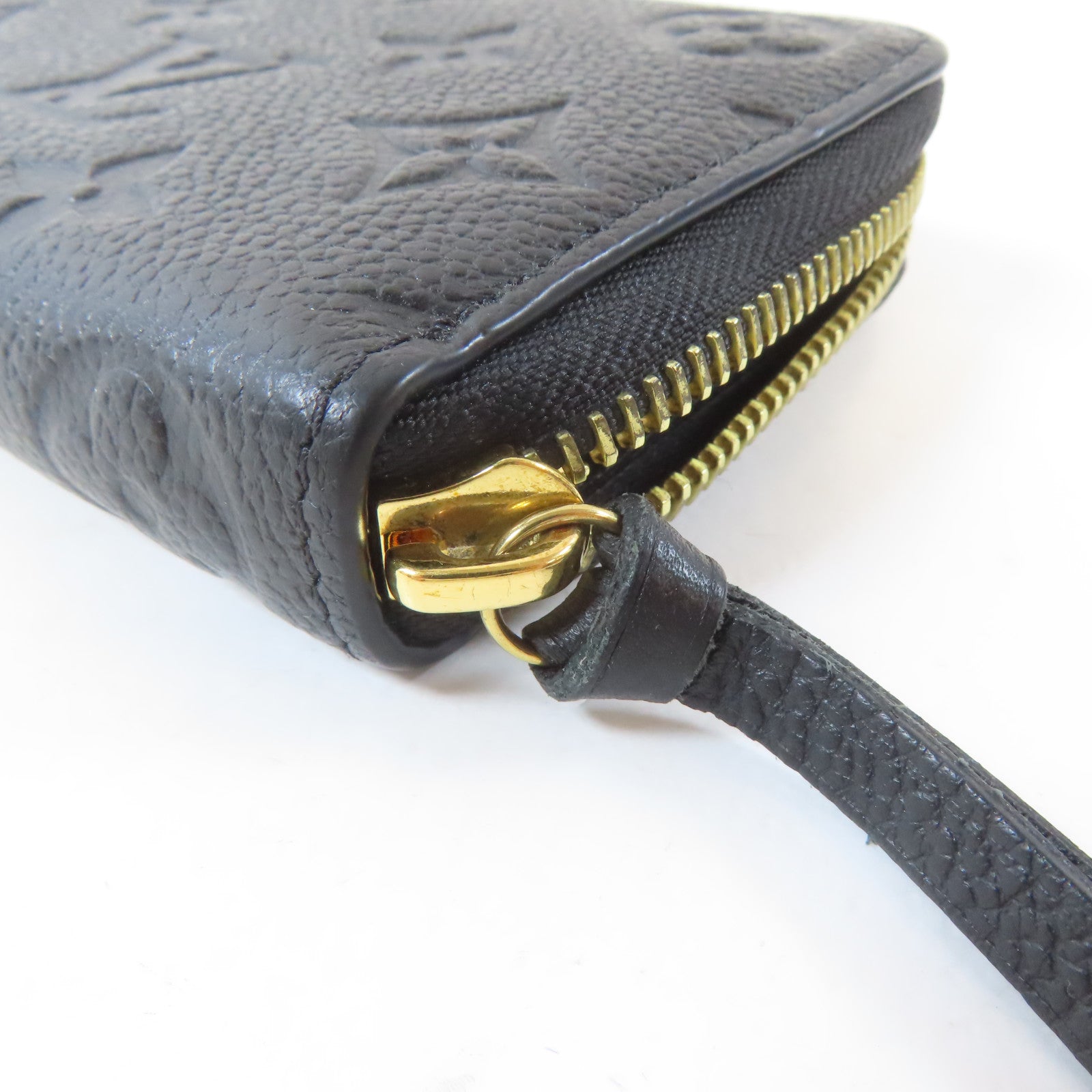 LOUIS VUITTON Monogram Empreinte Clemence Wallet金扣長錢包黑色