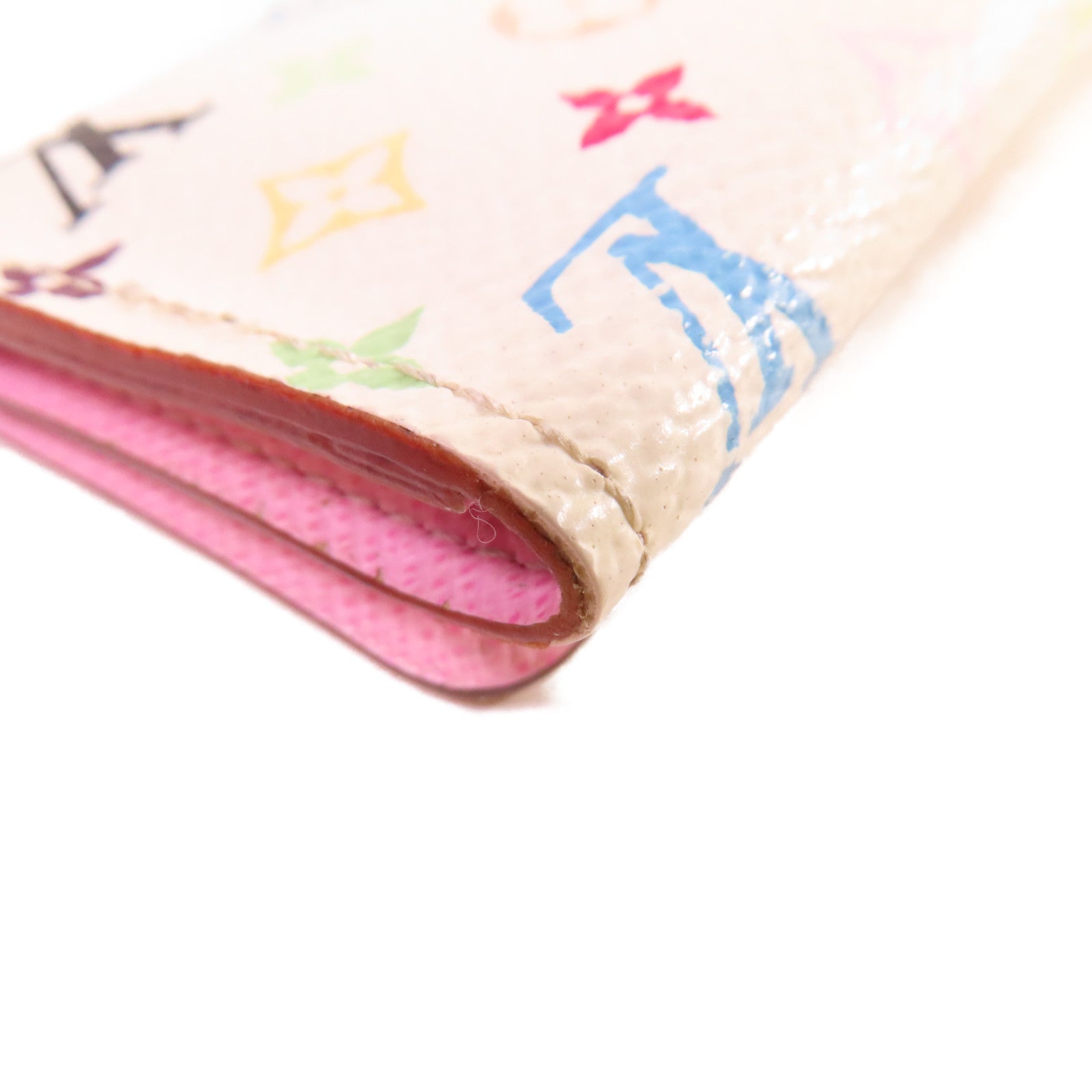 LOUIS VUITTON 【激減優惠】Monogram Multicolore Multicles 4 Key Case金扣鎖匙扣白色/彩色