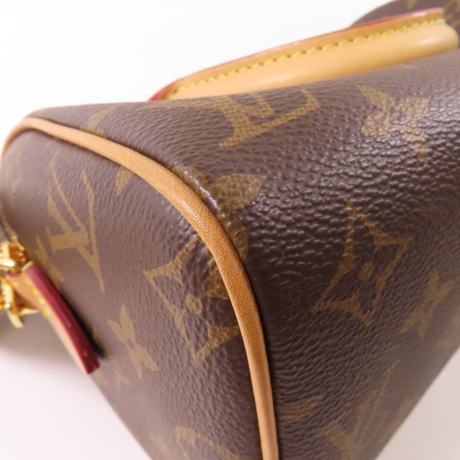 LOUIS VUITTON Monogram Speedy Bandouliere 20 Bag金扣手挽肩背兩用袋啡色