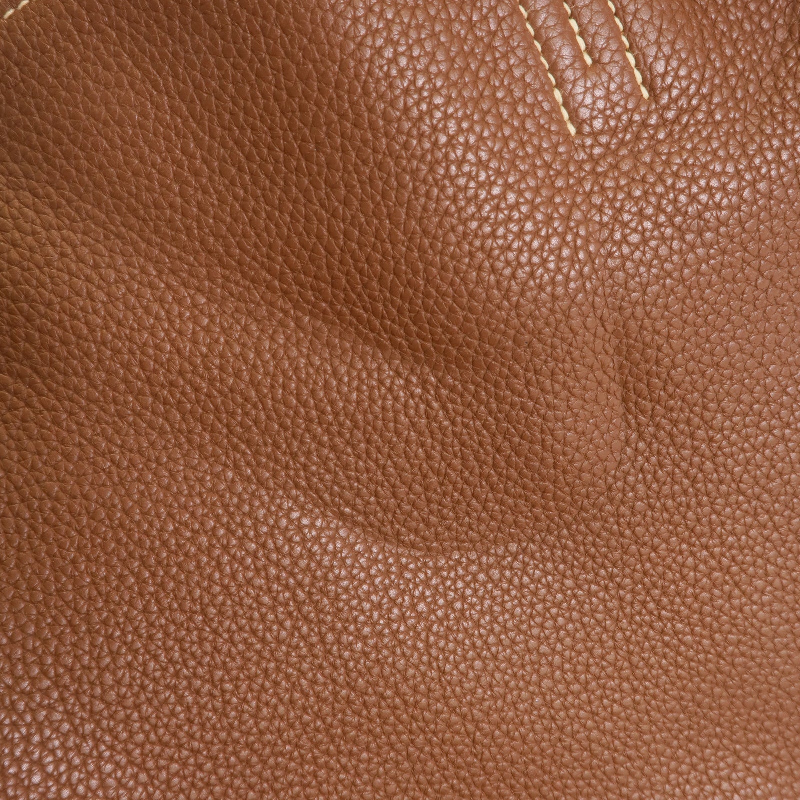 HERMES Clemence皮革Double Sens 45肩背袋Tosca/Marron
